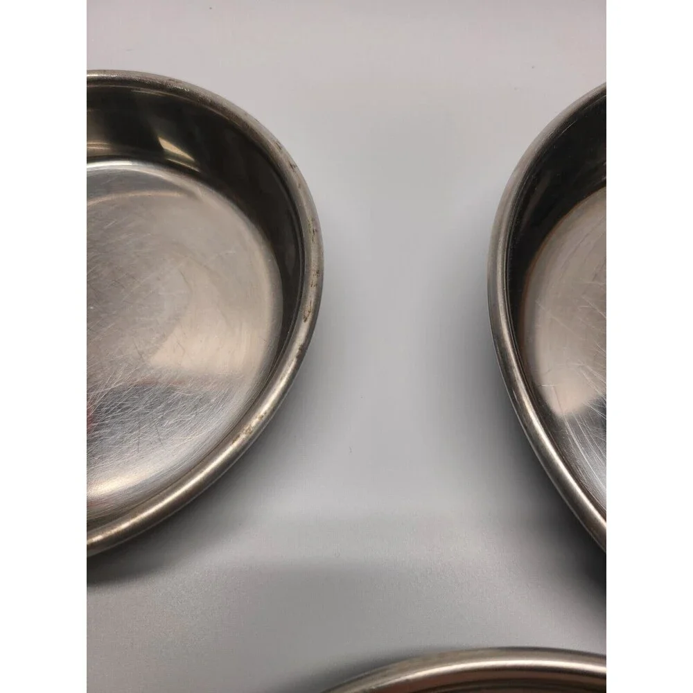 Set of 7 - Stainless Steel Pet Bowl Food Dishes 16 oz and 12 oz Cat Dog